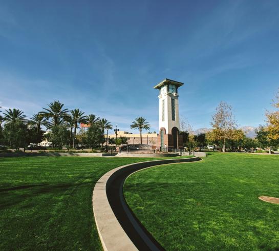 The lawn at Ontario Town Square